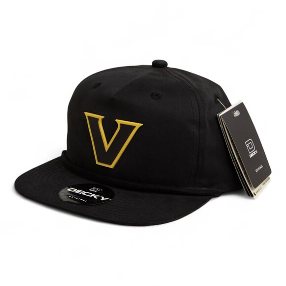 Vanderbilt Commodores Black 3D Classic Rope Hat- Black - Picture 2 of 3
